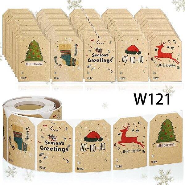 Christmas Theme Cartoon Paper Stickers