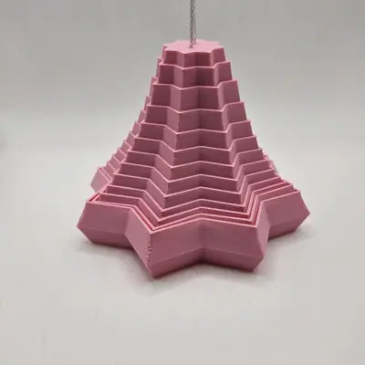 3D Printed 4 inch fractal star