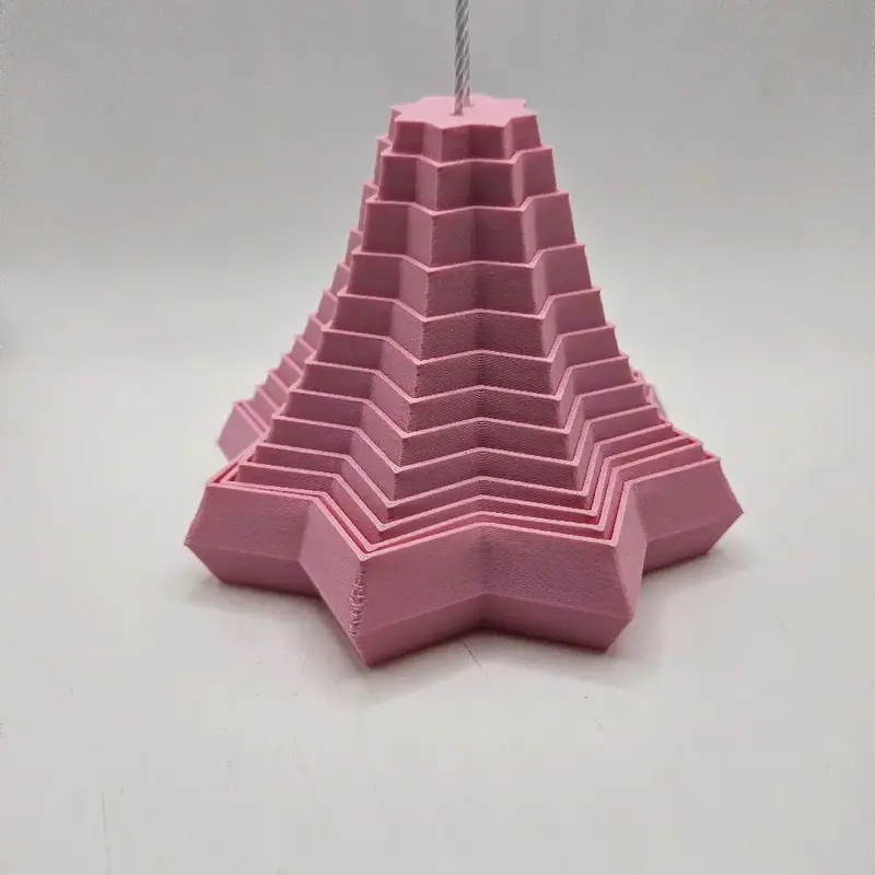 3D Printed 4 inch fractal star