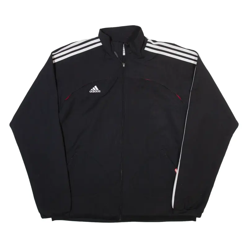 ADIDAS Mens Windbreaker Jacket Black XL