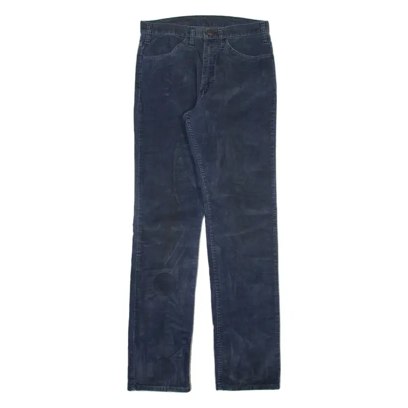 LEVI'S Mens Corduroy Trousers Blue Slim Straight W30 L33