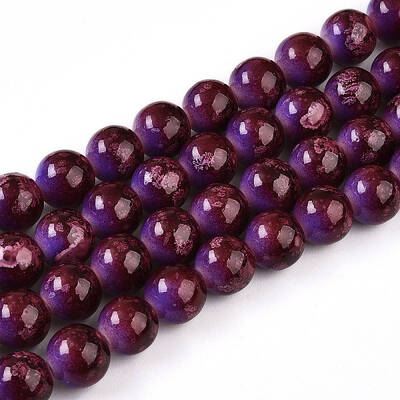 Baking Painted Glass Beads Strands