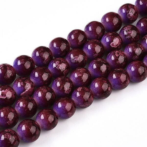 Baking Painted Glass Beads Strands
