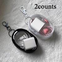 Clear Plastic Storage Bag, 2 Counts Portable Ear Plug & Cable Organizer, Headphone Pouch, Mini Earplugs Protective Travel Ba...