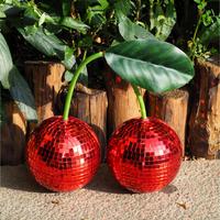 Cherry Shaped Disco Ball, 1 Count Hanging Ball Design Decor Ornaments, Wall Hanging Decor for Birthday Wedding Festival Home ...