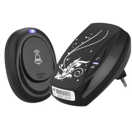 Waterproof Plug-in Wireless Doorbell Smart Door Bell EU plug Wireless Electronic Doorbell Receiver with Transmitter | Model: ...