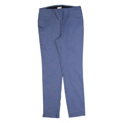 VAN HEUSEN Striped Womens Trousers Blue Slim Skinny W28 L28