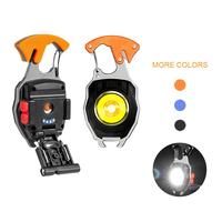 Multifunctional Keychain Light, 1 Count 500 Lumens COB Mini Work Light with 7 Lighting Modes, Safety Light with Cutting Tool ...