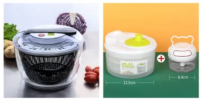 Useful Vegetables Fruits Dryer Salad Spinner Fruit Wash Clean Basket Storage Drying Machine Kitchen Tools Vegetable Dehydrato...