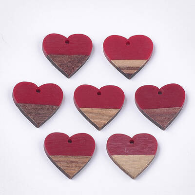 Resin & Walnut Wood Pendants