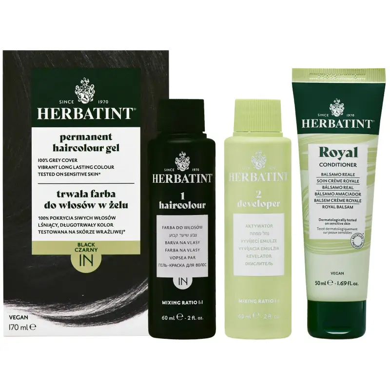 Herbatint Permanent Hair Color Gel 170ml 1N | Black