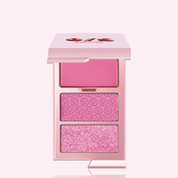 Cheek Clapper 3D Blush Trio Palette - Multi-Formula, Pigmented  Blush Trio | Cream, Powder & Blush Highlighter for Ultra-Inte...