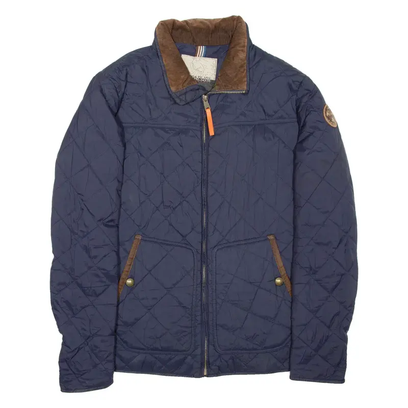 NAPAPIJRI Geographic Slim Fit Mens Quilted Jacket Blue M
