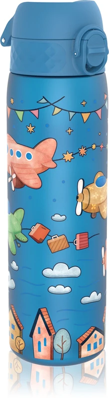Ion8 Leak Proof Airplane Water Bottle for Kids 500 ml
