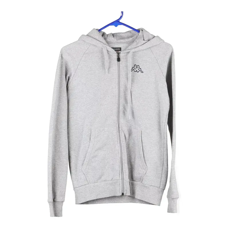 Kappa Hoodie - Small Grey Cotton Blend