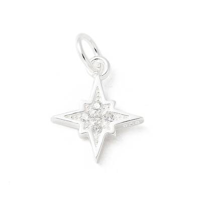 S925 Sterling Silver Micro Pave Cubic Zirconia Pendant