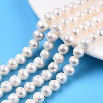 Natural Cultured Freshwater Pearl Beads Strands