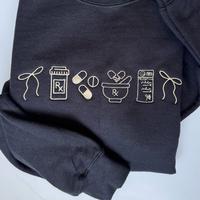 Pharmacy icon Aesthetic Comfort Sweatshirt Casual Crew Neck. Pharmacist/ pharmacy tech  Long SleeveCasual Comfortable Casual ...
