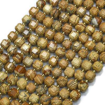 Natural Picture Jasper Beads Strands