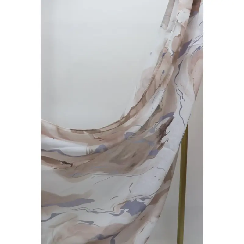 Printed Maxi Modal Hijab - Multi-brown