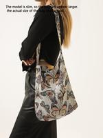 Women's Fashionable Butterfly Pattern Shoulder Bag, Casual Versatile Handbag for Daily Used, Trendy All-match Fashion Purses ...