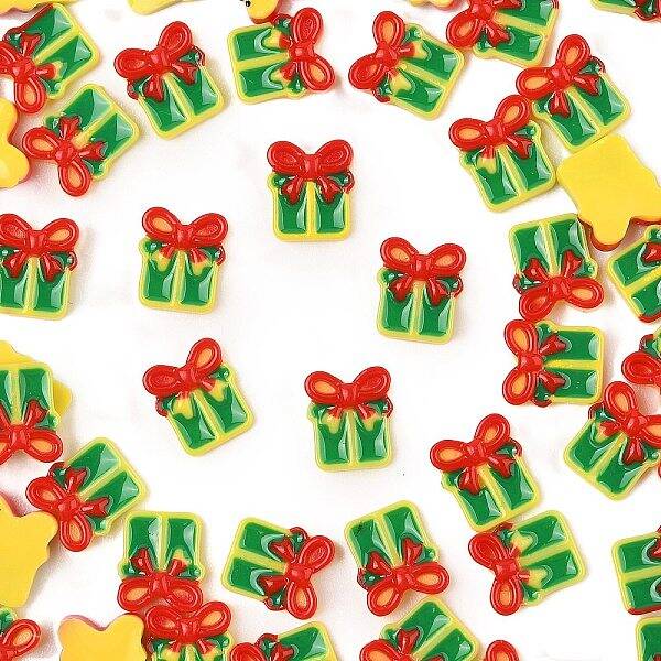 Christmas Theme Luminous Resin Cabochons