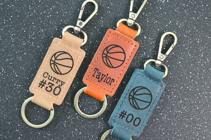 Basketball Keychain, Basketball Team Gifts, Basketball Senior Night Gifts, Personalized Basketball Gifts, End of Season, Bask...