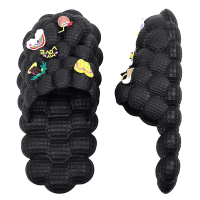 Kids Bubble Slides Golf Ball Shoes, Boys Girls Funny Lychee Massage Bubble Slippers, Non-Slip Thick Sole House Slippers Showe...