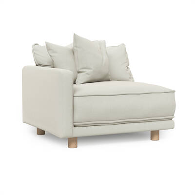 Oslo Sectional Left Side End Piece (Vanilla)