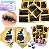 Mixed Length False Eyelashes Kit, 8 Counts/set Curling Faux Cluster Lashes with Glue & Tweezers, Eye Makeup Products for Wome...