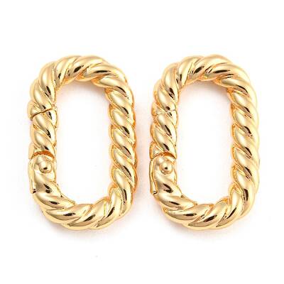 Brass Spring Gate Rings