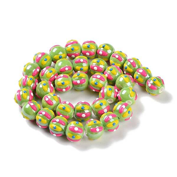 Handmade Porcelain Beads Strands