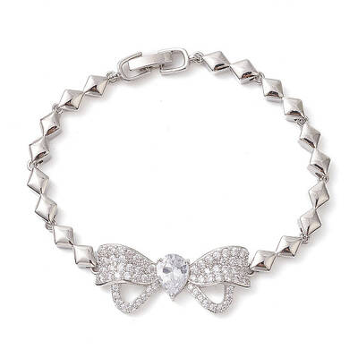 Brass Bowknot Link Bracelets