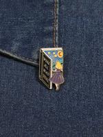 Cartoon Book Design Brooch, Cute Enamel Pin Suitable for Backpacks, Jeans, Scarves, Hats Decoration, Trendy All-match & Exqui...