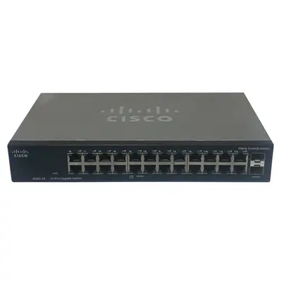 Cisco SG92-24-SG | 90 SG92-24 22 x Ports 10/100/1000Base-T + 2 x Ports Combo SFP Layer 2 Unmanaged Gigabit Ethernet Network S...
