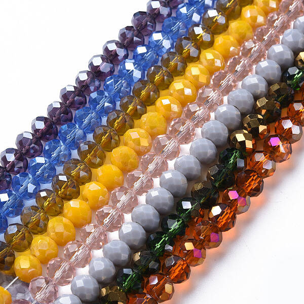 Electroplate Glass Beads Strands