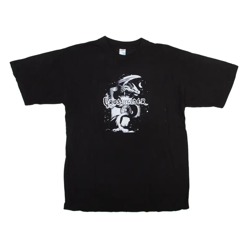 FEI YANG Crossholder Mens Band T-Shirt Black L