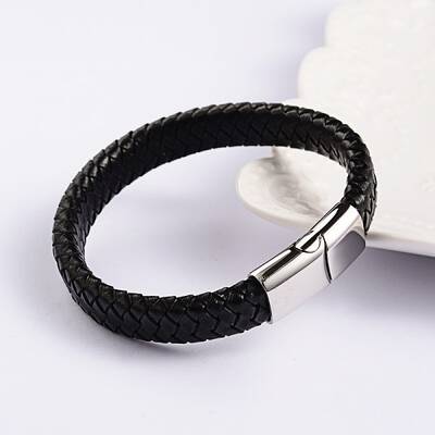 Trendy Leather Braided Cord Bracelets