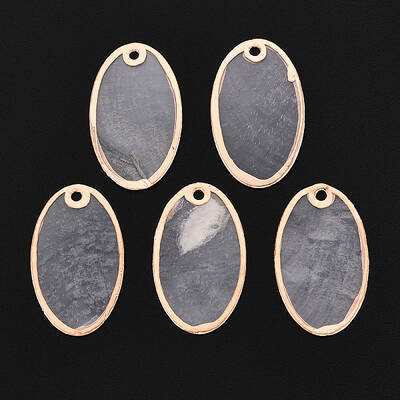 Natural Capiz Shell Pendants