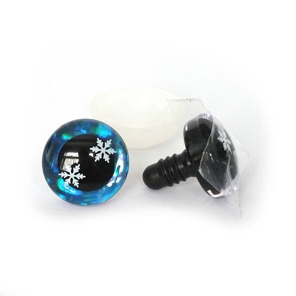 Snowflake Pattern Plastic Doll Safety Craft Eye