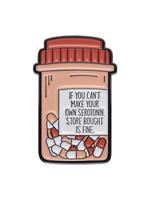 Cute Letter & Drug Bottle Design Brooch Pin, Casual Novelty Creative Clothes Enamel Badge, Fashion Cute Clothing Accessories ...