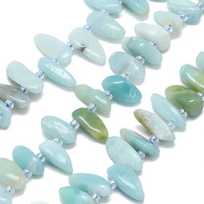 Natural Flower Amazonite Beads Strands