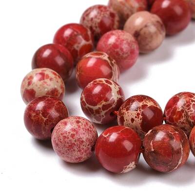 Synthetic Imperial Jasper Beads Strands