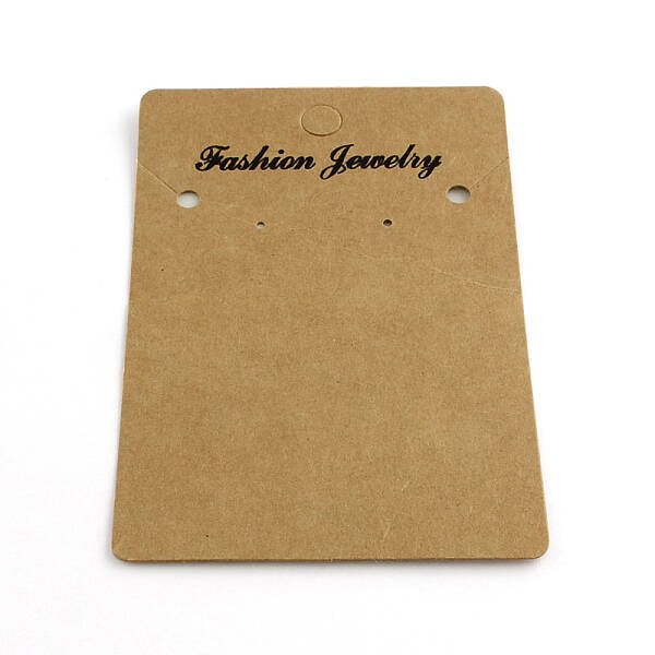 Rectangle Shape Cardboard Earring Display Cards
