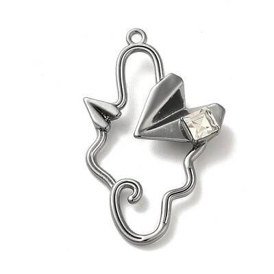 Glass Paper Plane Pendant