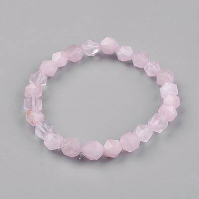 Natural Rose Quartz Stretch Bracelets