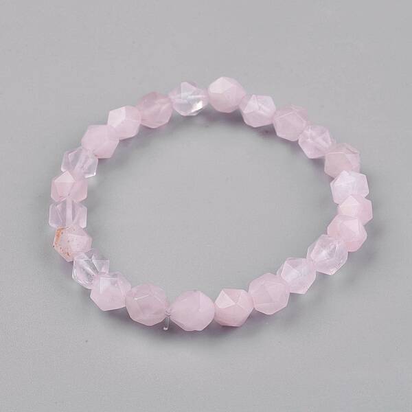 Natural Rose Quartz Stretch Bracelets