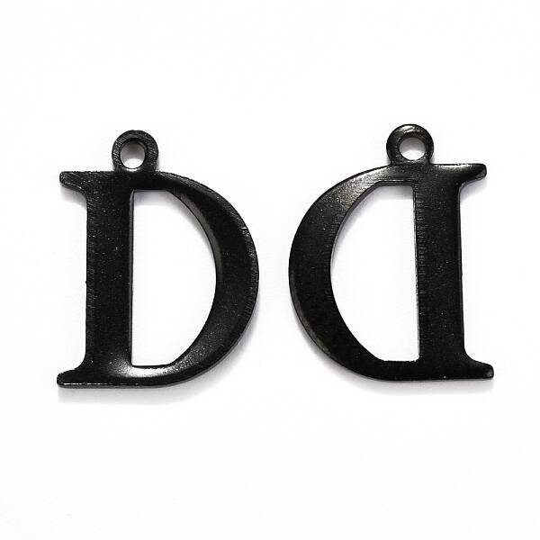 304 Stainless Steel Alphabet Charms