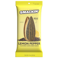 SMACKIN' Sunflower Seeds Lemon Pepper Flavor - 6 Bags - 1.5 oz