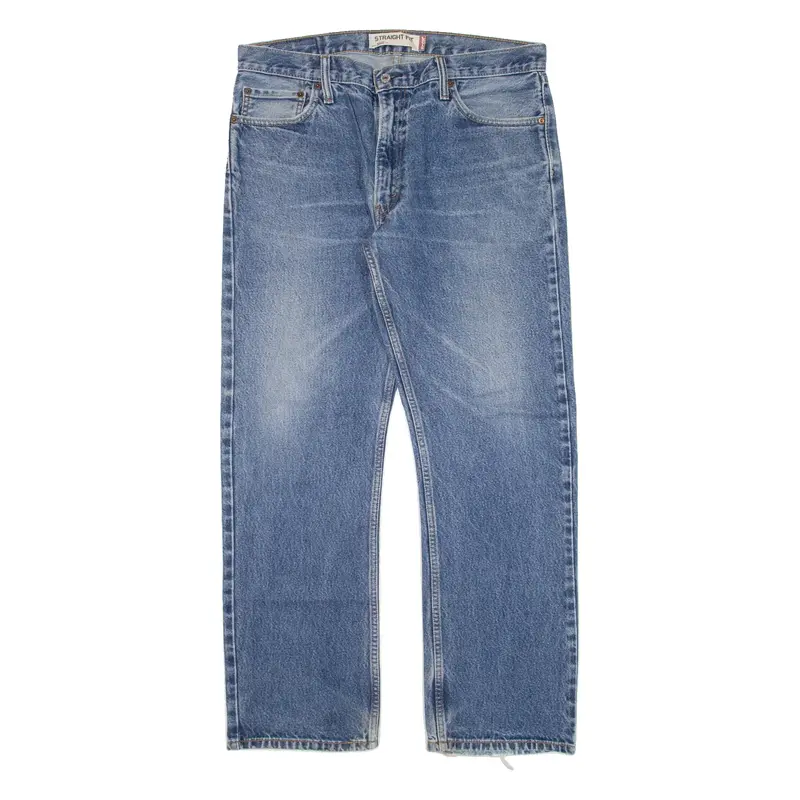 LEVI'S 505 Jeans Mens Blue Regular Straight W36 L32